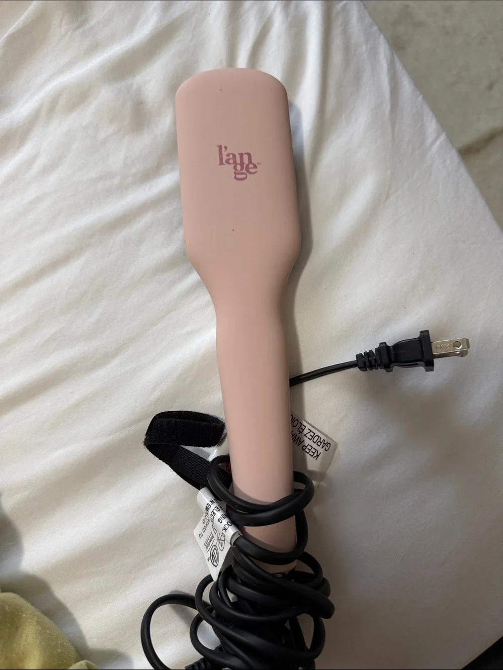 Lange Pink Corded Hair Straightening Brush